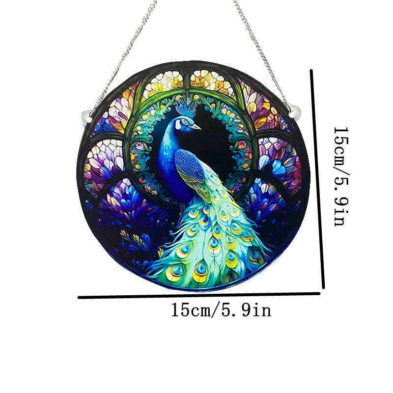 Nordic Style Peacock Flower Arylic Pendant display picture 1