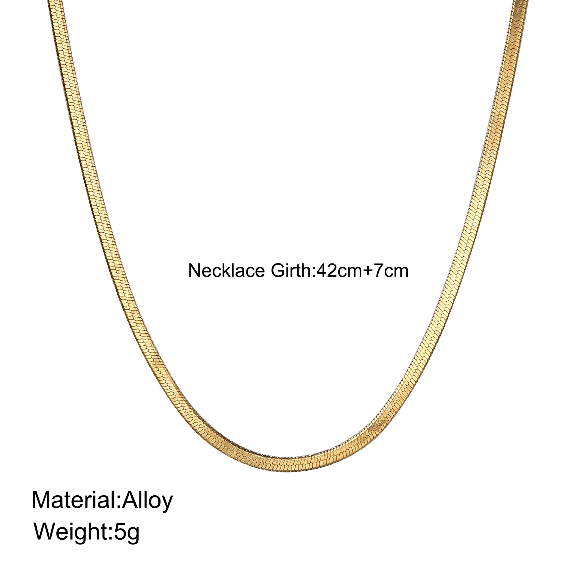 Simple Style Solid Color Zinc Alloy Plating Gold Plated Women's Necklace display picture 4