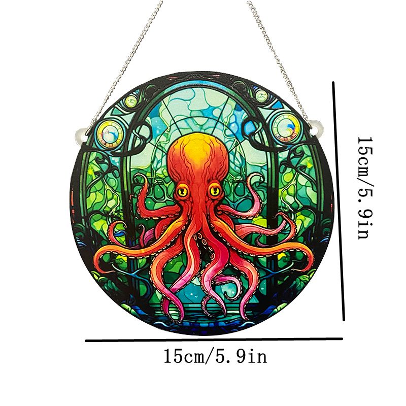 Marine Style Octopus Arylic Pendant display picture 2