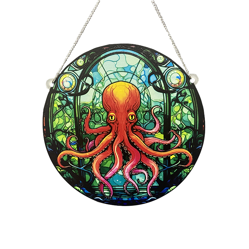 Marine Style Octopus Arylic Pendant display picture 1