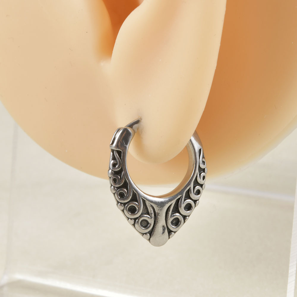 1 Piece Punk Snake Enamel Stainless Steel Earrings display picture 6
