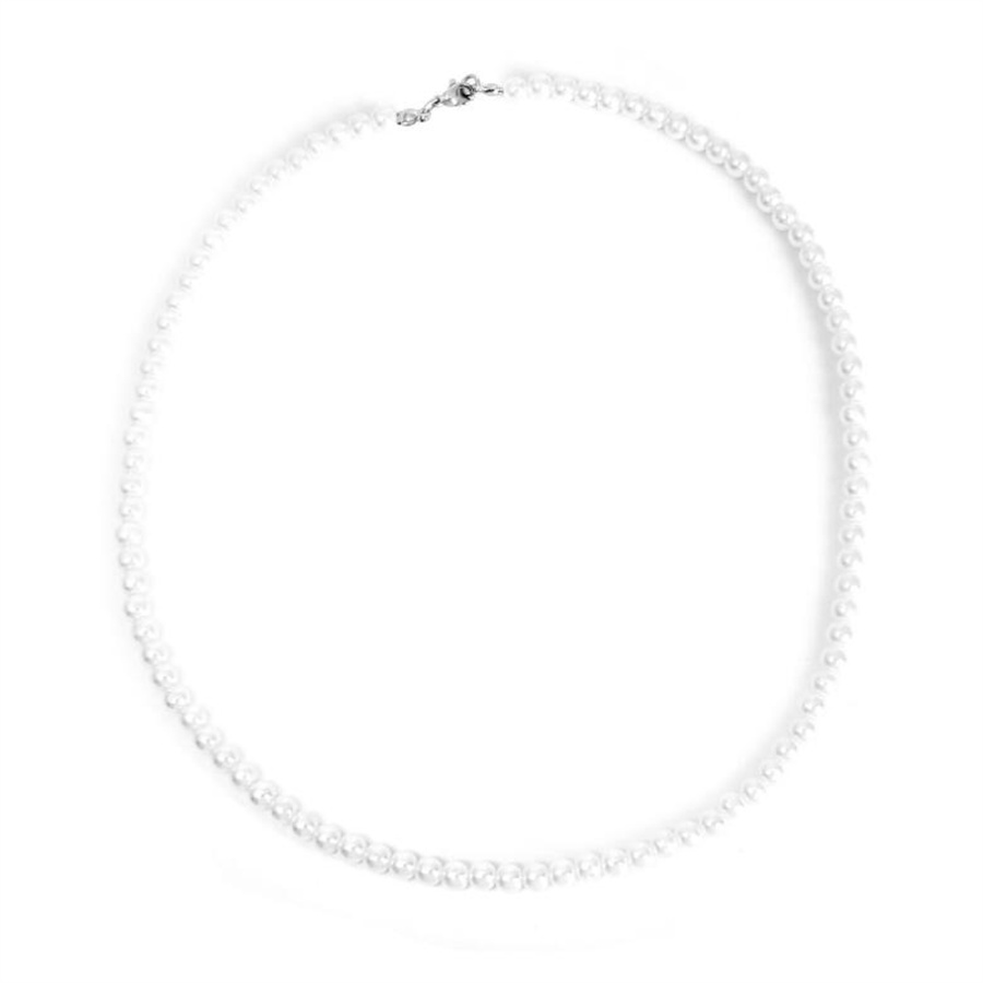 Elegant Einfacher Stil Einfarbig Imitationsperle Perlen Frau Halskette display picture 1