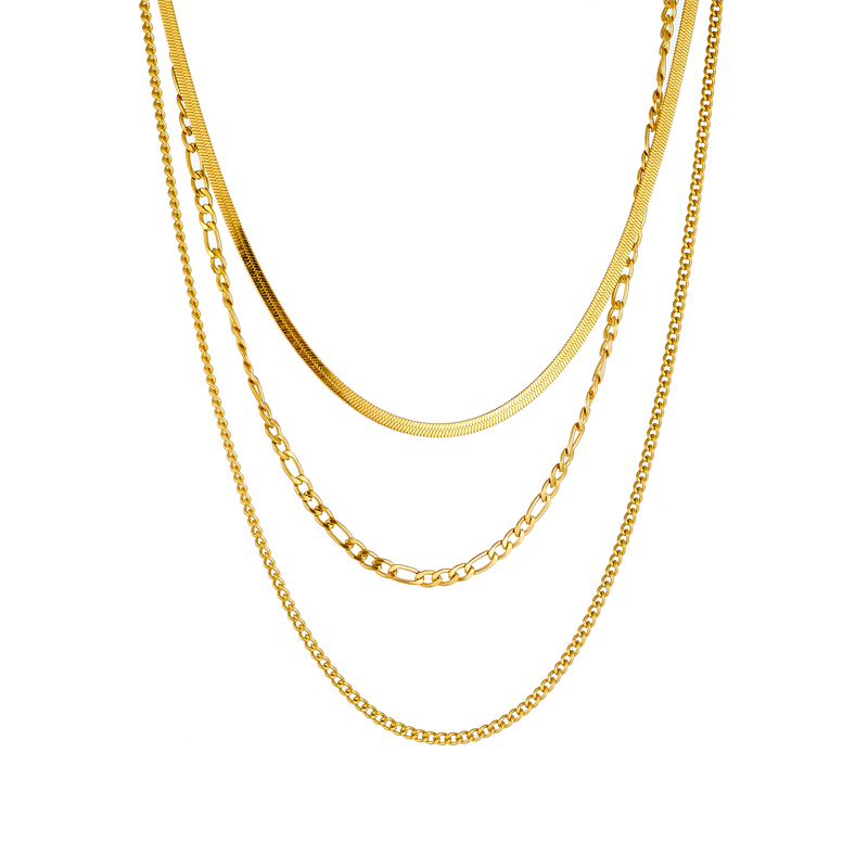 Acero Titanio Chapados en oro de 18k Estilo Simple Enchapado Color Sólido Collar Colgante display picture 1