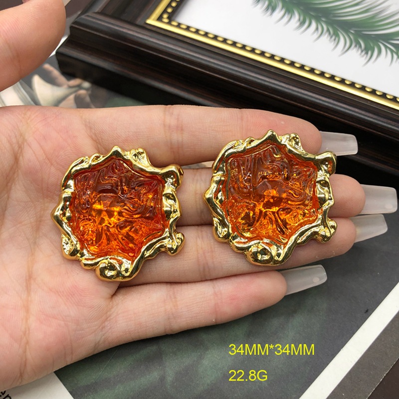 Vintage Style Simple Style Irregular Color Block Resin Alloy Wholesale Jewelry Set display picture 4