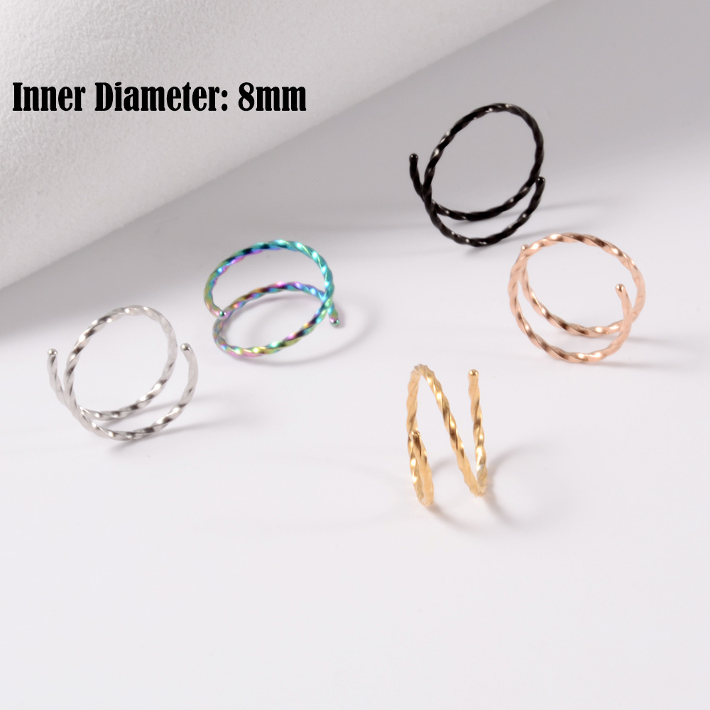 Simple Style Commute Solid Color Metal Nose Studs In Bulk display picture 4