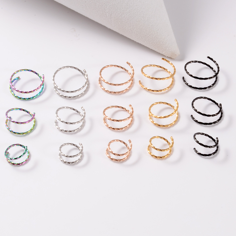 Simple Style Commute Solid Color Metal Nose Studs In Bulk display picture 7