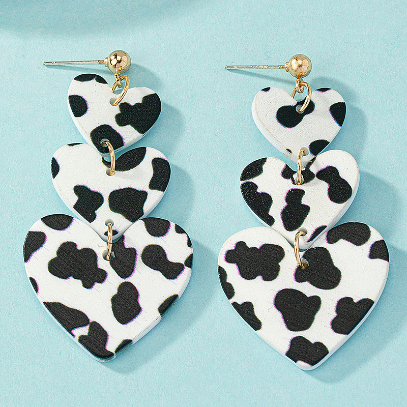 Wholesale Jewelry Casual Streetwear Geometric Heart Shape Alloy Plating Drop Earrings display picture 4