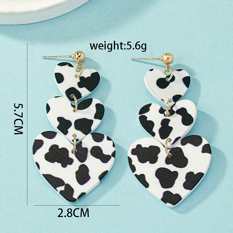 Wholesale Jewelry Casual Streetwear Geometric Heart Shape Alloy Plating Drop Earrings display picture 5