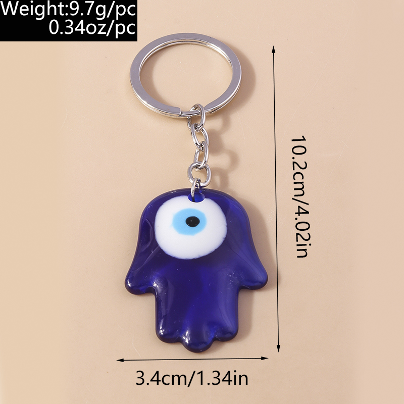 Basic Streetwear Devil's Eye Hand Of Fatima Plastic Zinc Alloy Bag Pendant display picture 13
