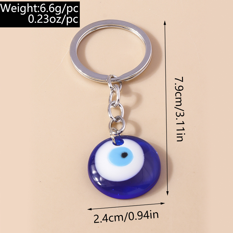 Basic Strassenmode Teufels Auge Hand Von Fatima Kunststoff Zinklegierung Taschenanhänger display picture 1