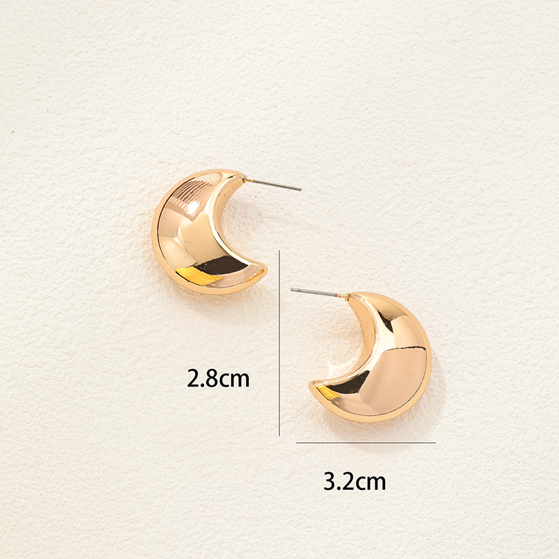 1 Piece Elegant Nordic Style Geometric Alloy Ear Studs display picture 5