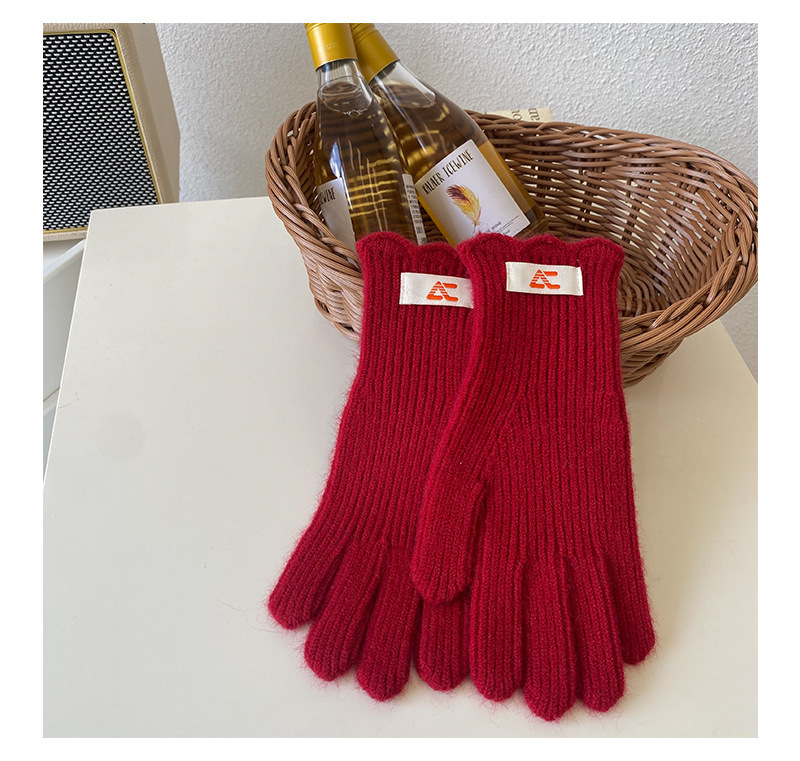 Frau Süß Preppy-stil Süss Einfarbig Handschuhe 1 Paar display picture 4