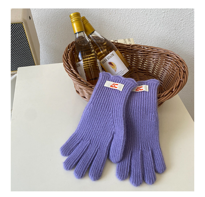 Frau Süß Preppy-stil Süss Einfarbig Handschuhe 1 Paar display picture 5