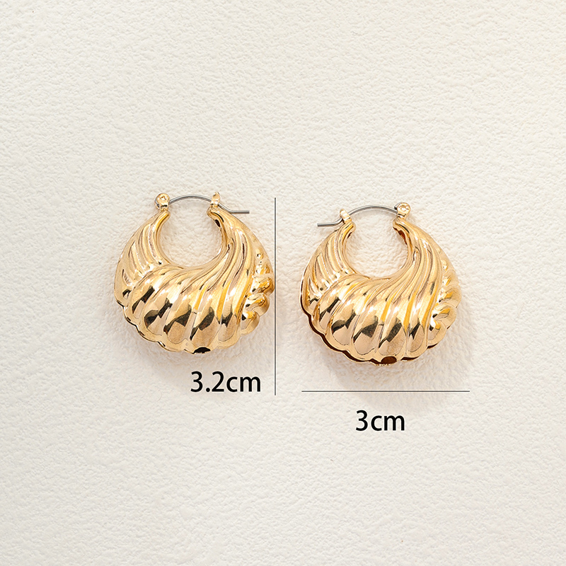 1 Paar Ig-stil Einfacher Stil Einfarbig Legierung Ohrringe display picture 2