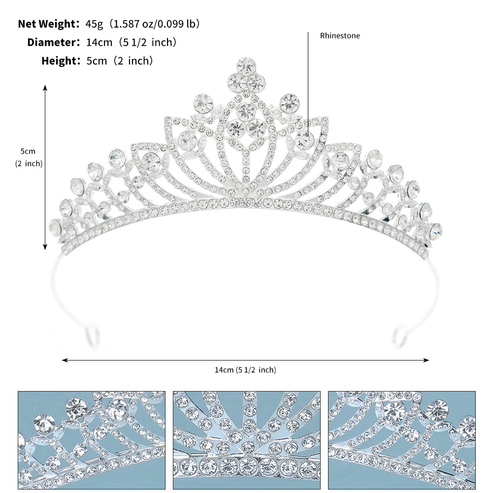 Sweet Crown Alloy Diamond Crown display picture 2