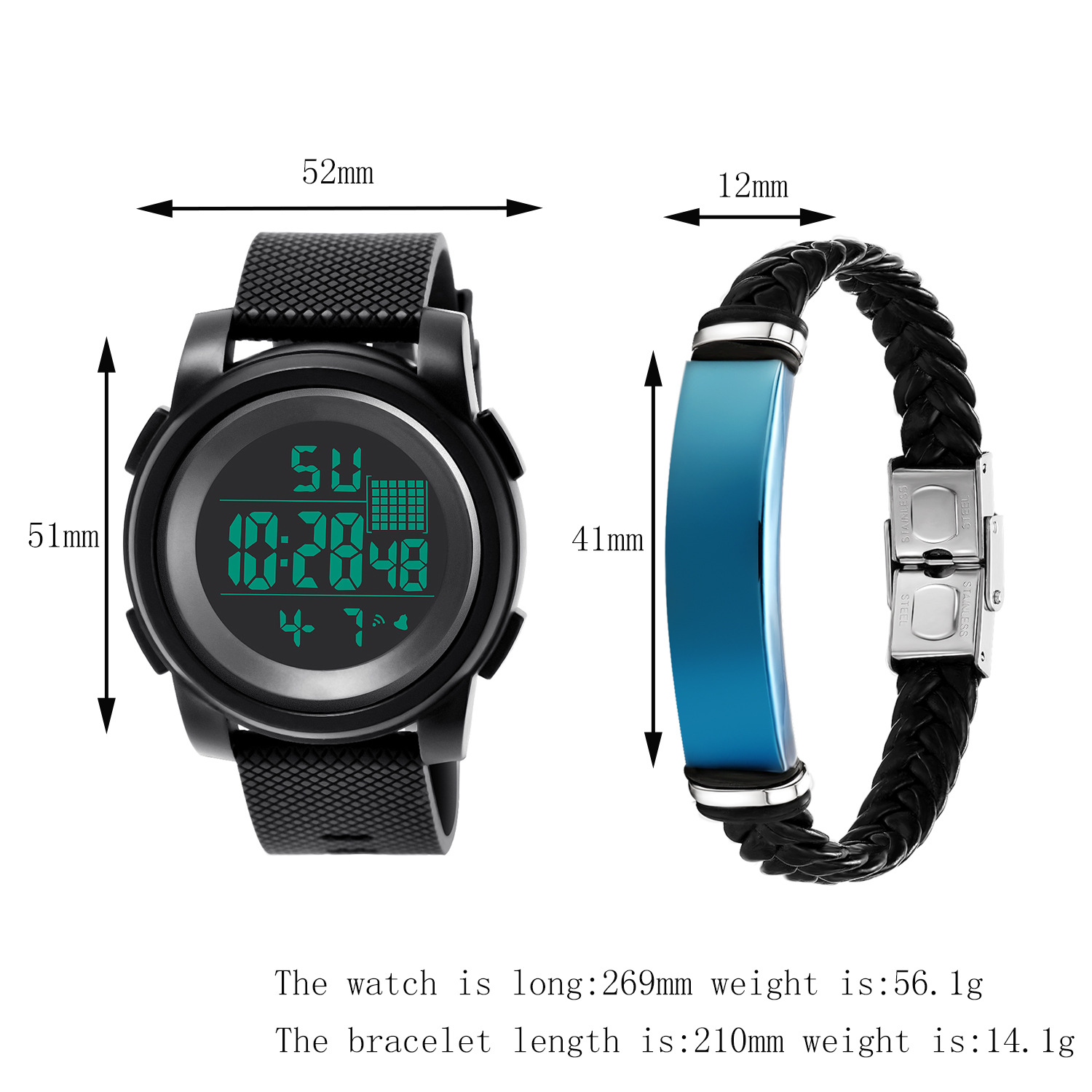 Basic Simple Style Solid Color Buckle Electronic Men's Watches display picture 14