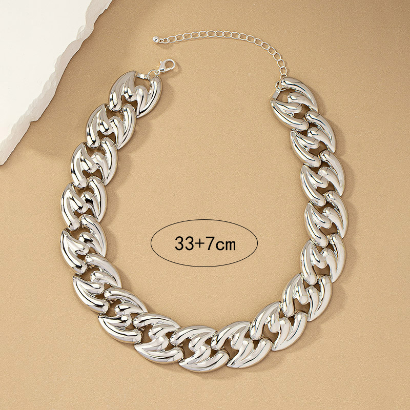 Simple Style Solid Color Alloy Plating 14k Gold Plated Women's Choker display picture 10