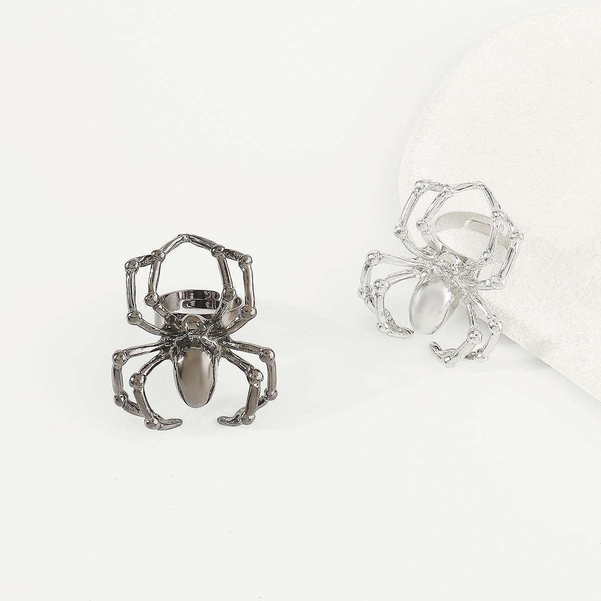 Punk Streetwear Spider Alloy Hollow Out Halloween Women's Rings display picture 13