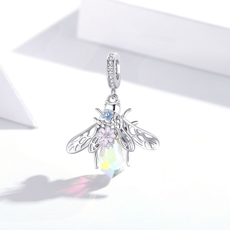 Elegant Lady Animal Bee Dragonfly Zircon Sterling Silver Wholesale Jewelry Accessories display picture 1