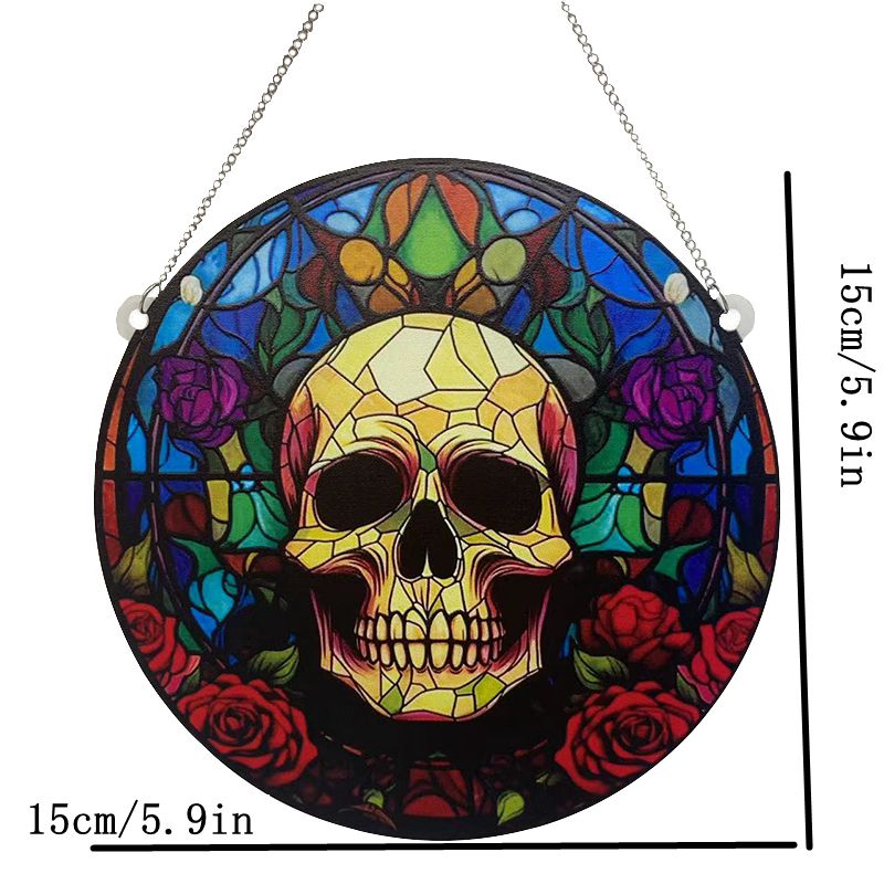Punk Skull Arylic Pendant display picture 3