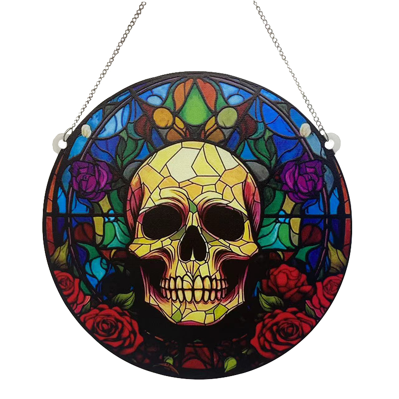 Punk Skull Arylic Pendant display picture 1