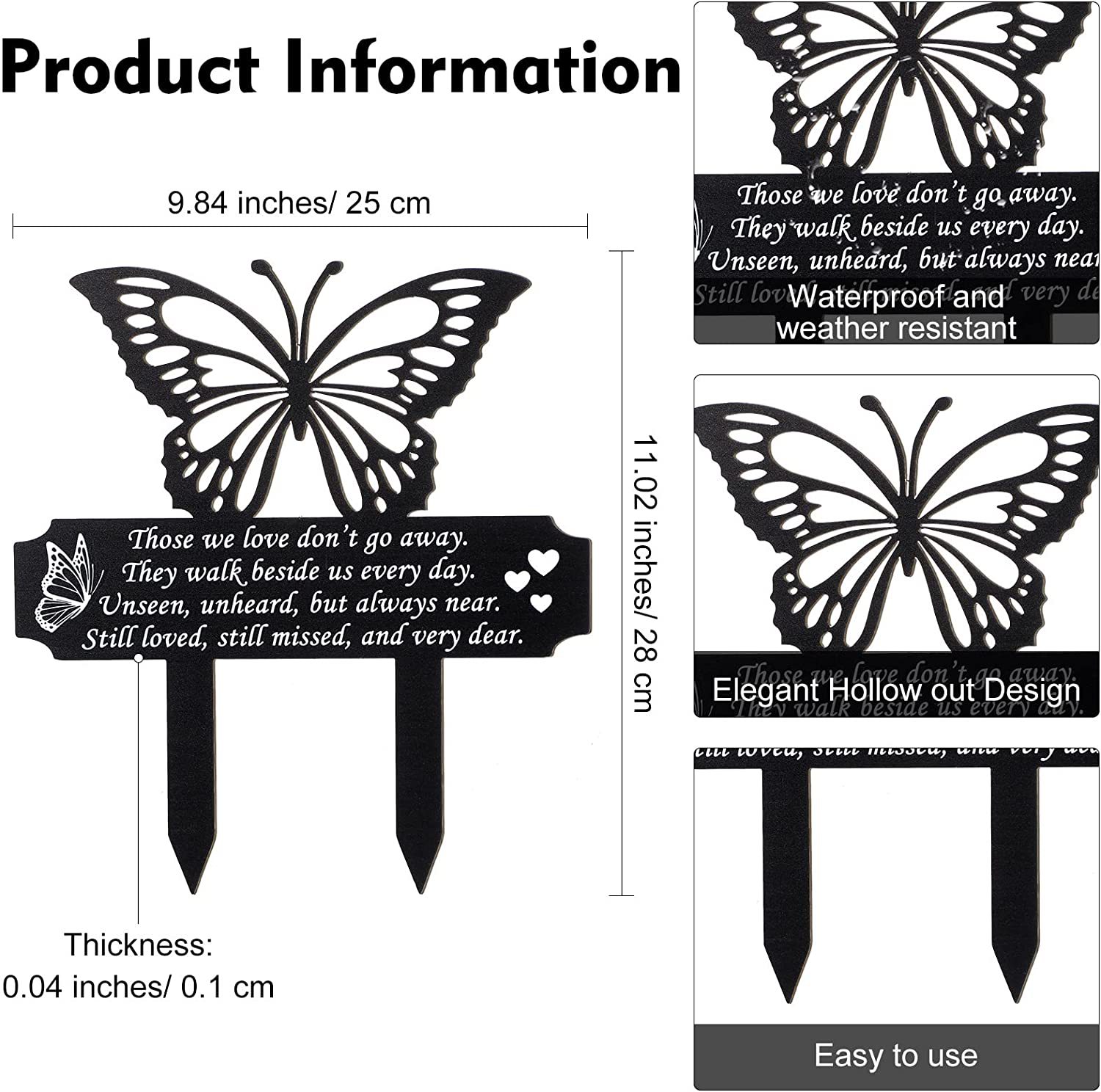 Butterfly Iron Artificial Decorations display picture 1