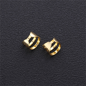 1 Piece Simple Style Solid Color Layered Plating Copper Copper Gold Plated Ear Cuffs display picture 3