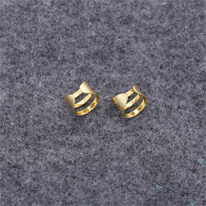 1 Piece Simple Style Solid Color Layered Plating Copper Copper Gold Plated Ear Cuffs display picture 4
