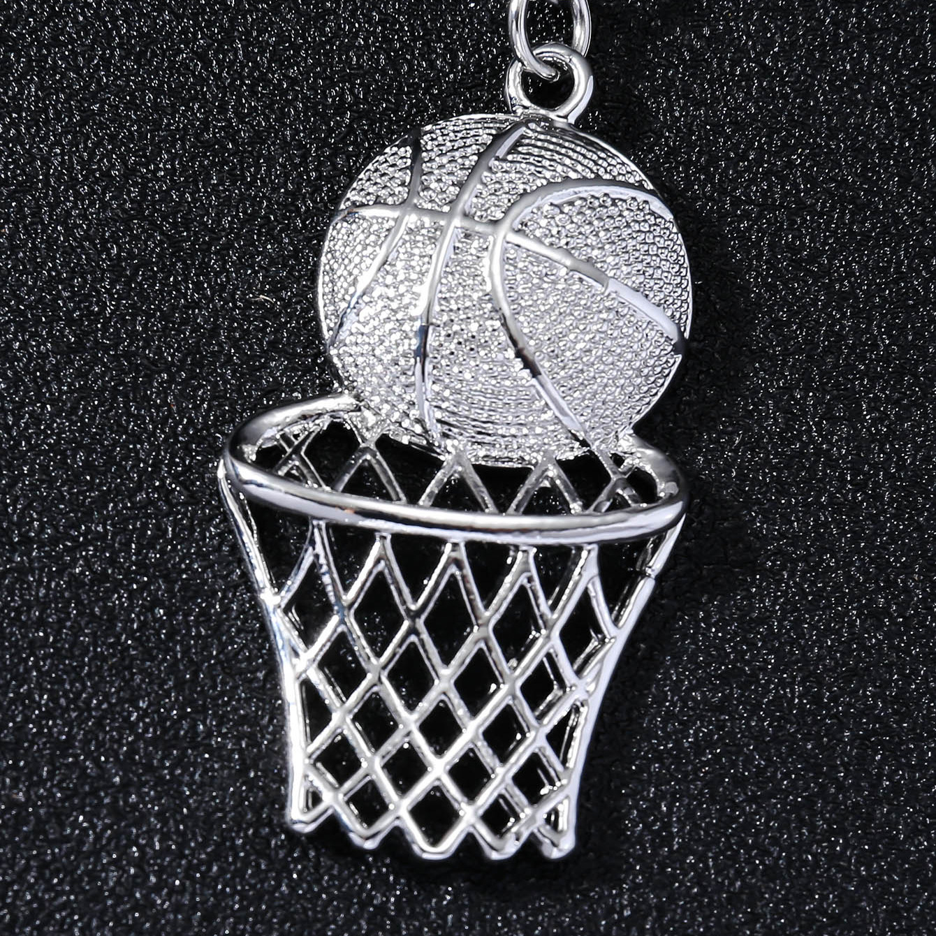 Hip-hop Retro Basketball Alloy Plating Gold Plated Keychain display picture 2