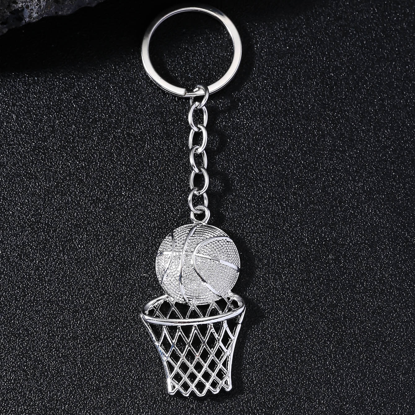 Hip-hop Retro Basketball Alloy Plating Gold Plated Keychain display picture 3