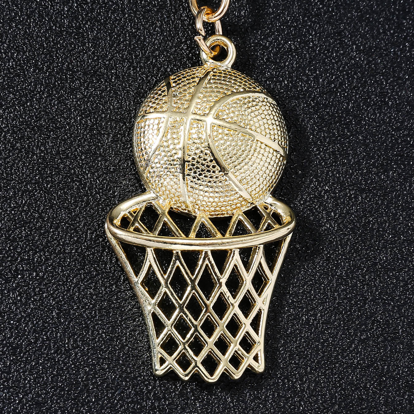 Hip-hop Retro Basketball Alloy Plating Gold Plated Keychain display picture 5