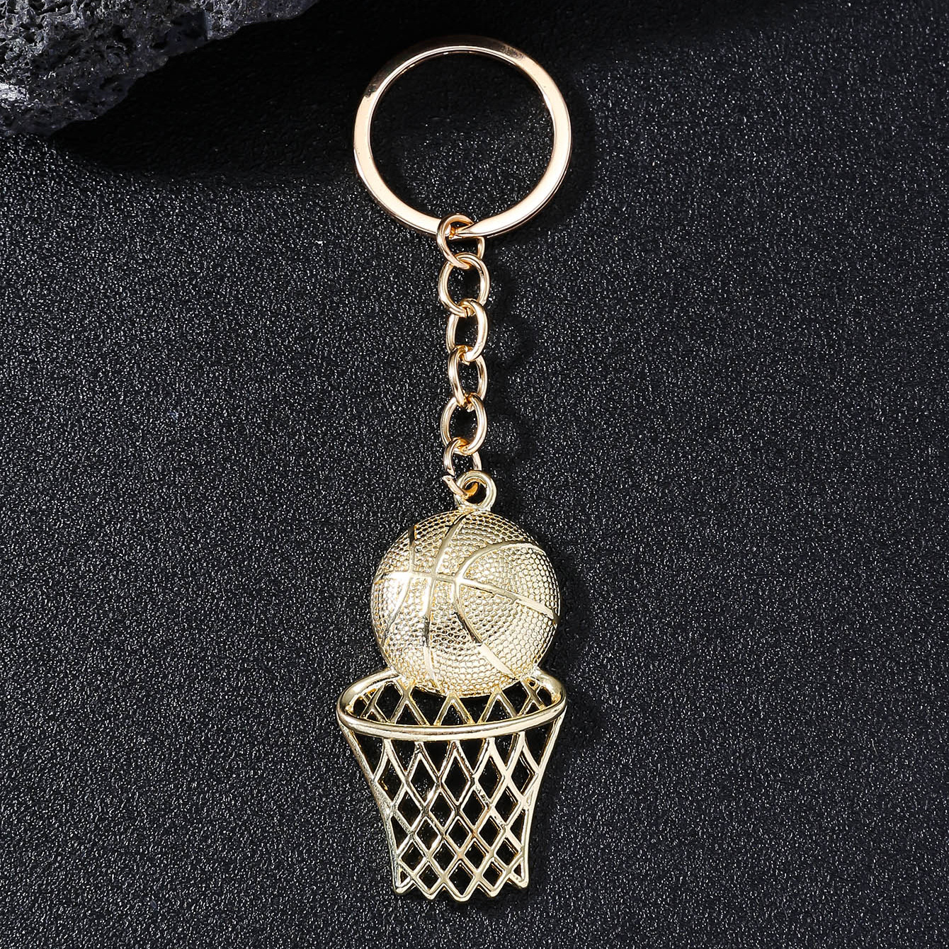 Hip-hop Retro Basketball Alloy Plating Gold Plated Keychain display picture 6