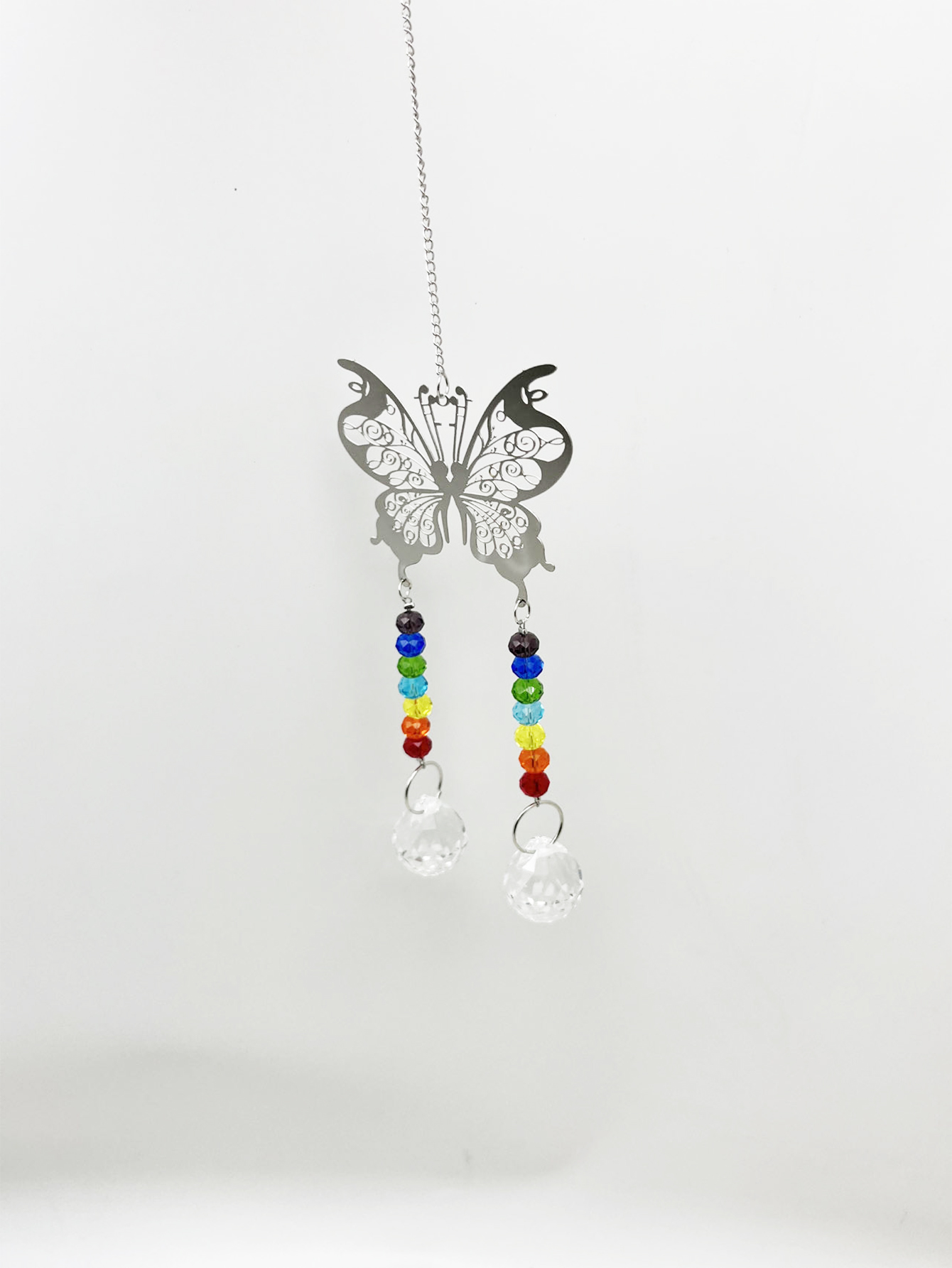 Retro Pastoral Simple Style Butterfly Stainless Steel Pendant display picture 2