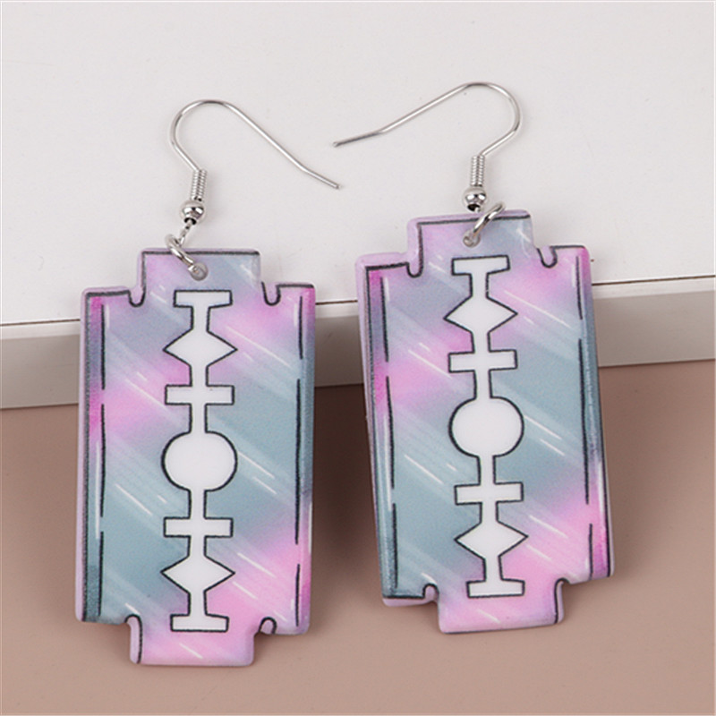 1 Pair Modern Style Cartoon Arylic Drop Earrings display picture 1