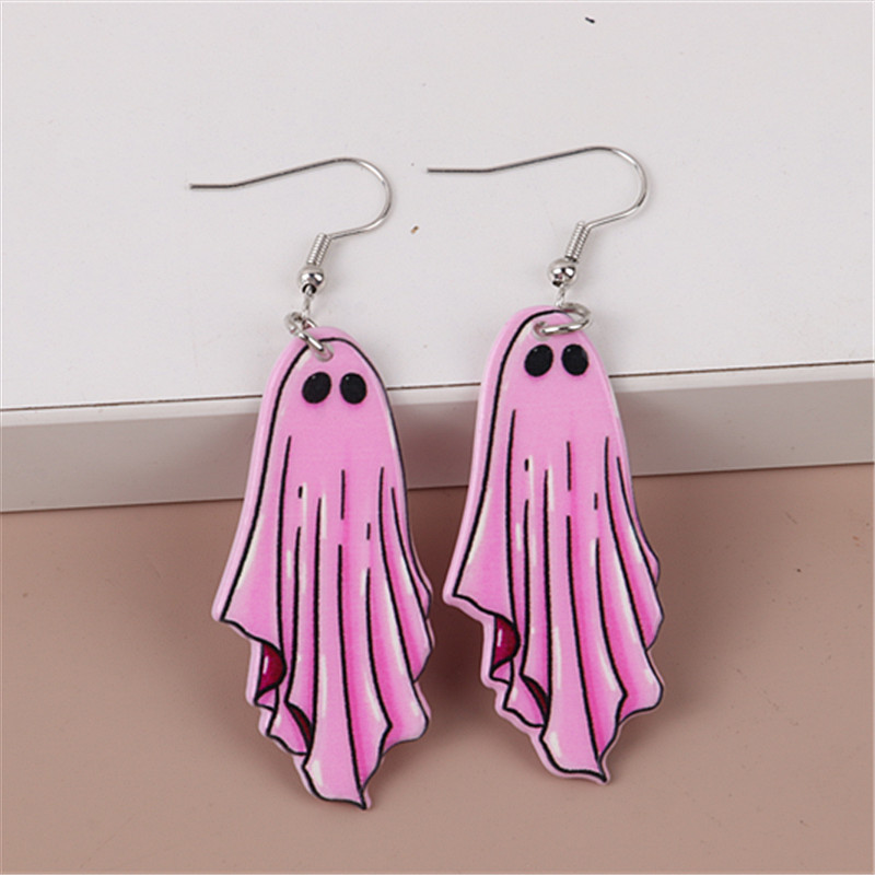 1 Pair Modern Style Cartoon Arylic Drop Earrings display picture 4