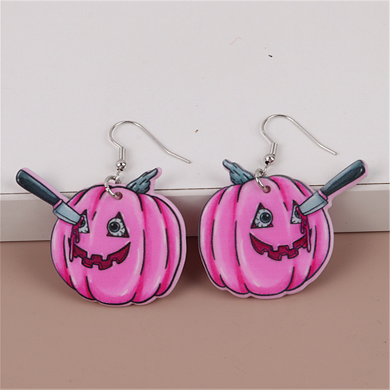 1 Pair Modern Style Cartoon Arylic Drop Earrings display picture 5