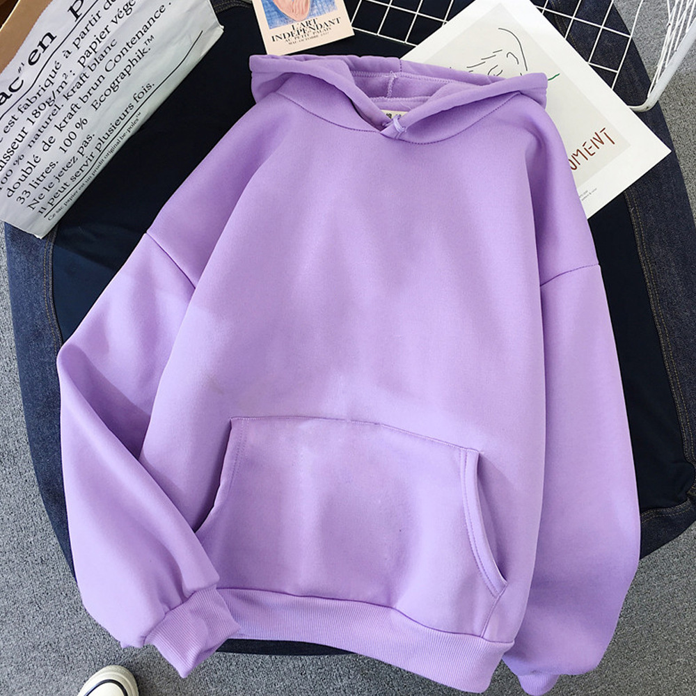 Women's Hoodie Long Sleeve Hoodies & Sweatshirts Casual Solid Color display picture 9