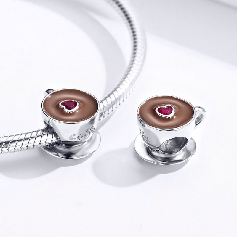 Casual Handmade Novelty Cup Zircon Sterling Silver Wholesale Jewelry Accessories display picture 2