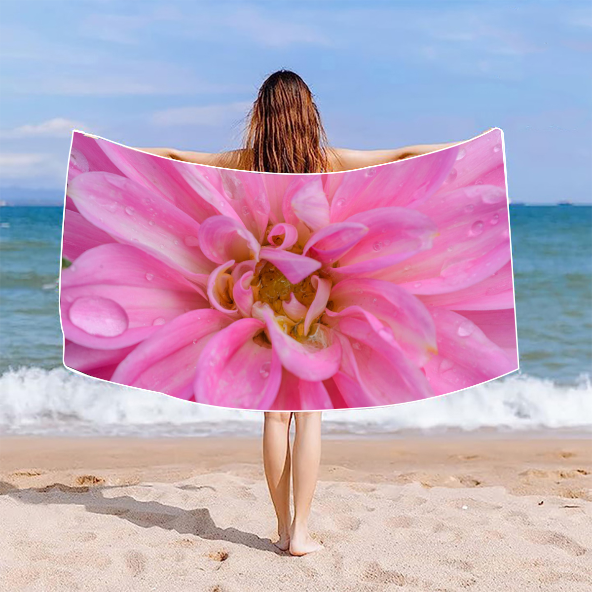 Letter Heart Shape Butterfly Superfine Fiber Casual Cute Beach Towels display picture 6