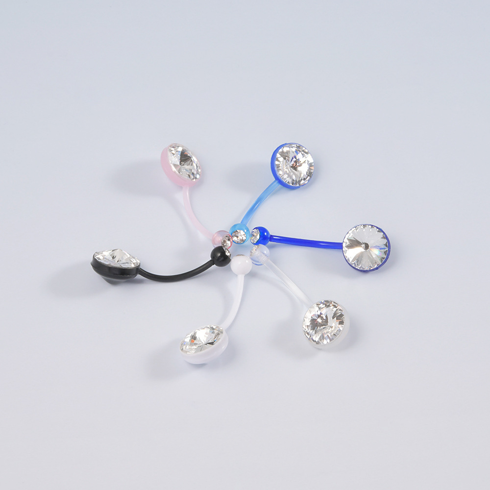 Casual Modern Style Simple Style Solid Color Arylic Belly Ring display picture 4