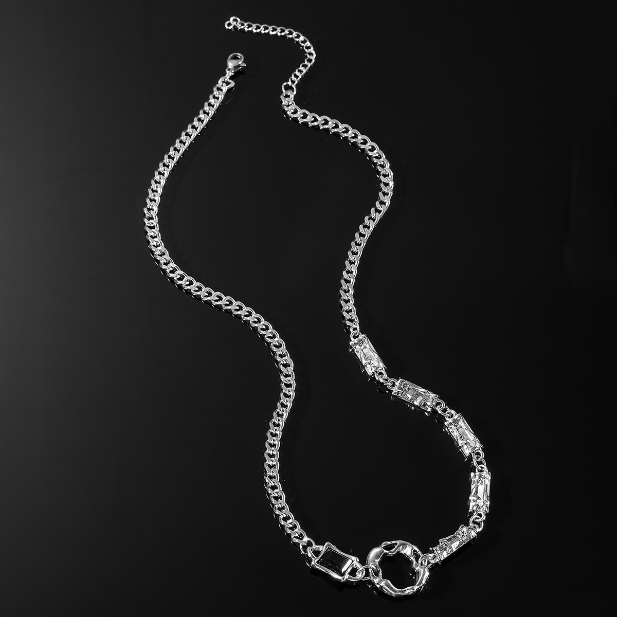 Streetwear Geometric Stainless Steel Titanium Steel Plating Unisex Necklace display picture 2