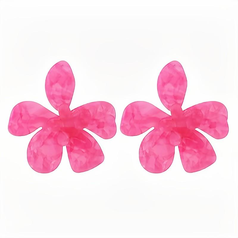 1 Pair Exaggerated Flower Arylic Ear Studs display picture 5