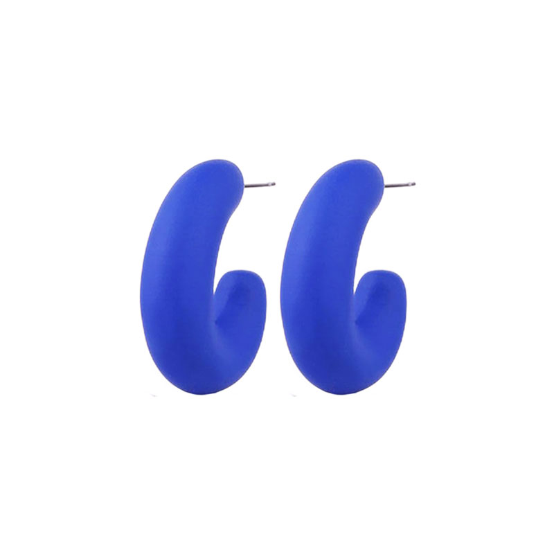 1 Pair Simple Style C Shape Arylic Ear Studs display picture 7