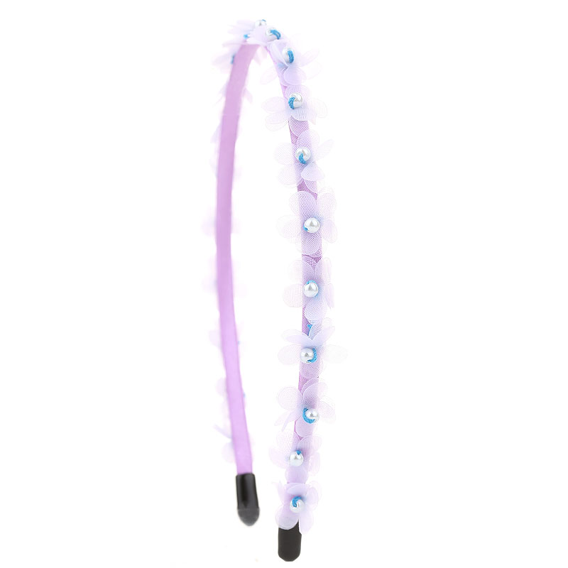 Sweet Flower Cloth Pearl Hair Band display picture 3