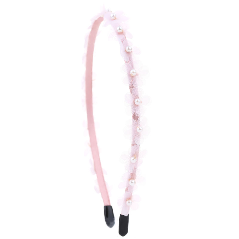 Sweet Flower Cloth Pearl Hair Band display picture 4