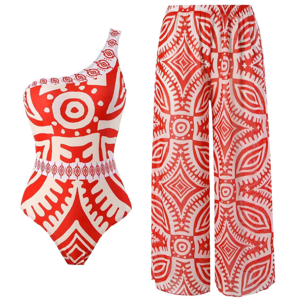 Women's Sexy Printing Printing 2 Pieces Set One Piece Swimwear display picture 1