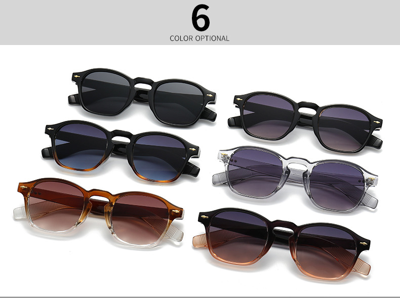 Simple Style Gradient Color Solid Color Pc Square Full Frame Glasses display picture 2