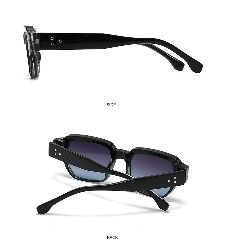 Simple Style Gradient Color Solid Color Leopard Pc Square Full Frame Glasses display picture 8