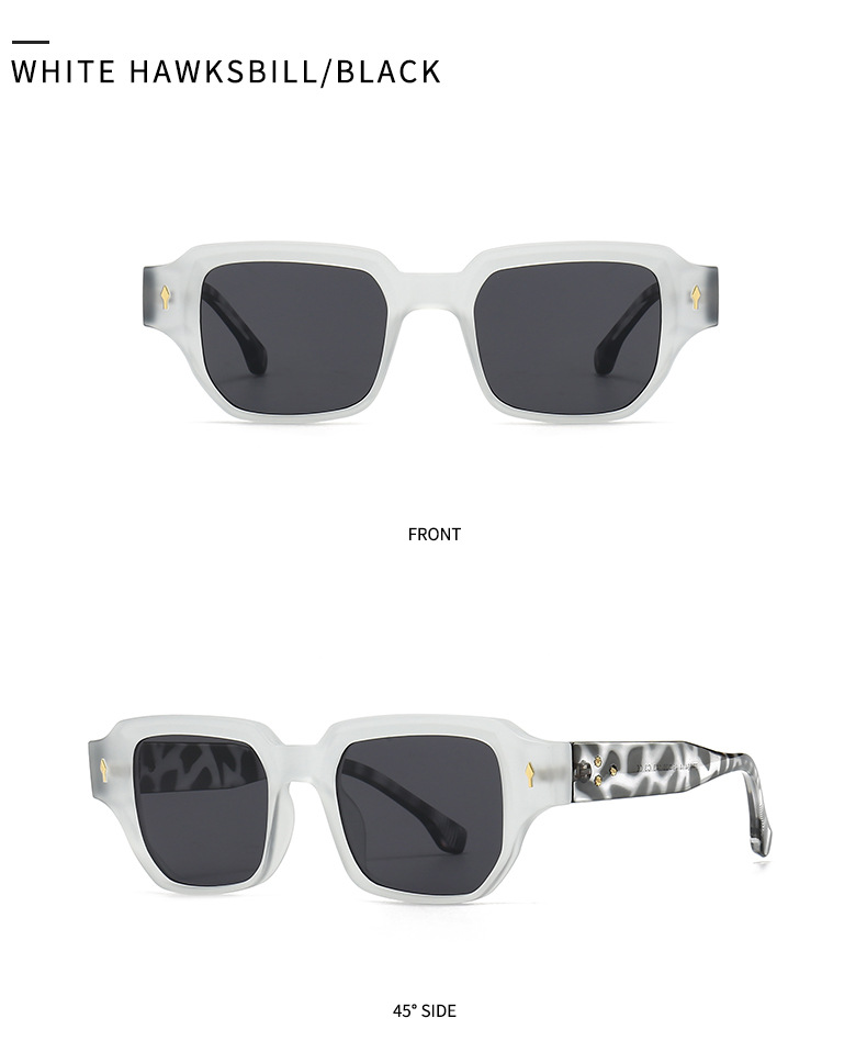 Simple Style Gradient Color Solid Color Leopard Pc Square Full Frame Glasses display picture 9