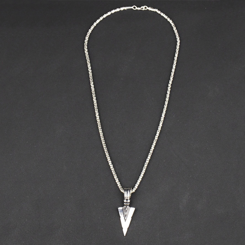 Simple Style Arrow Alloy Men's Pendant Necklace display picture 3